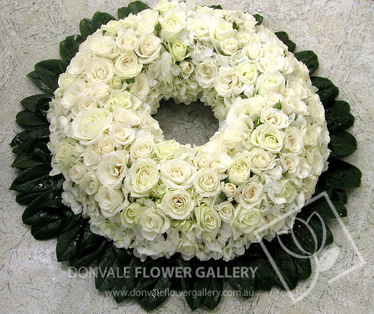 Funeral wreath flowers