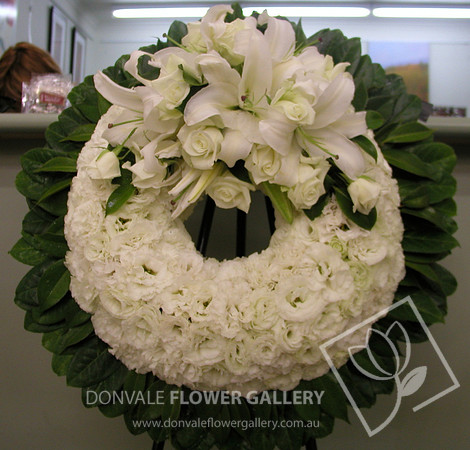 Funeral wreath flowers