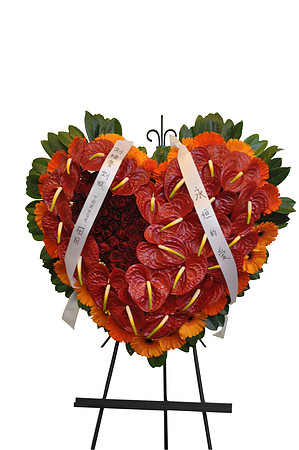 Funeral Flowers - Hearts