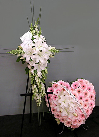 Funeral Flowers - tributes on stands