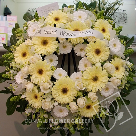 Funeral wreath flowers