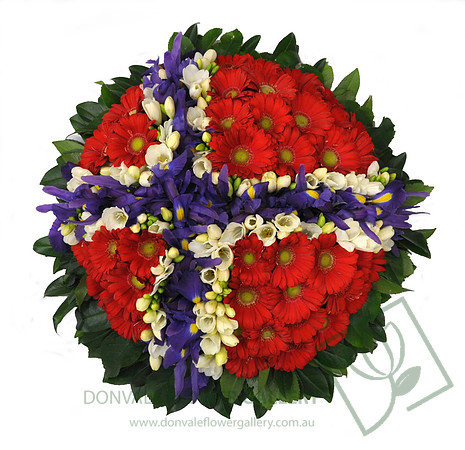 Funeral wreath flowers