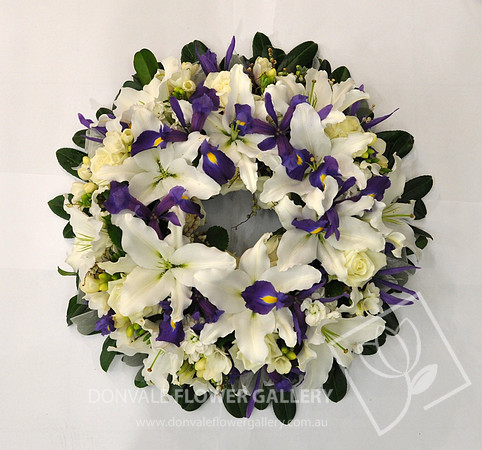 Funeral wreath flowers