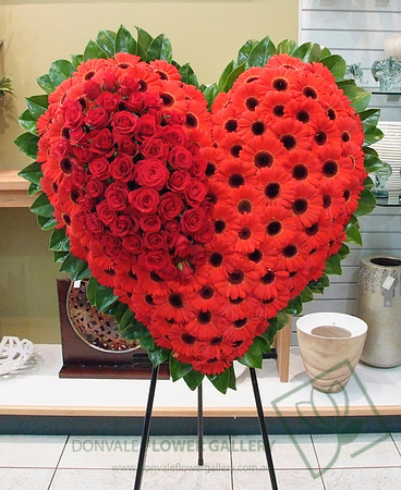 Funeral Flowers - Hearts
