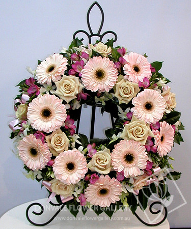 Funeral wreath flowers