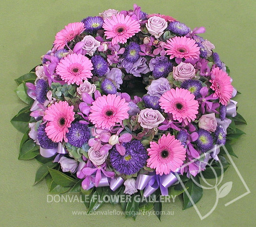 Funeral wreath flowers