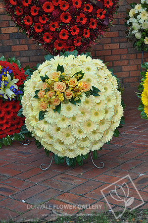 Funeral wreath flowers