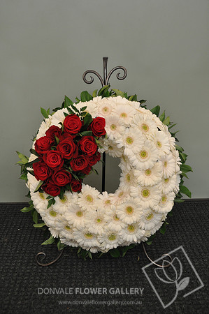 Funeral wreath flowers