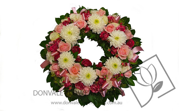 Funeral wreath flowers