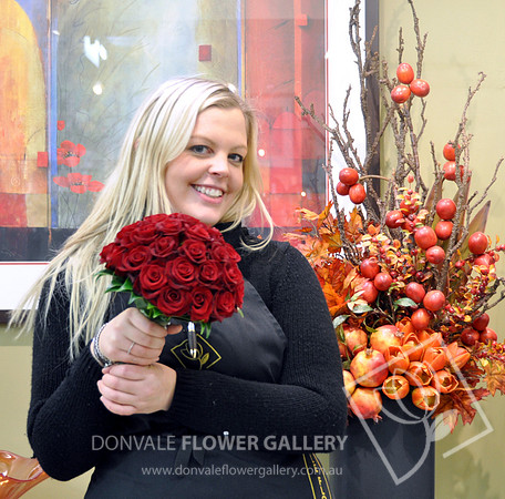 bright rose wedding bouquet