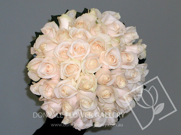 white rose wedding bouquet