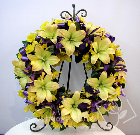 Funeral wreath flowers