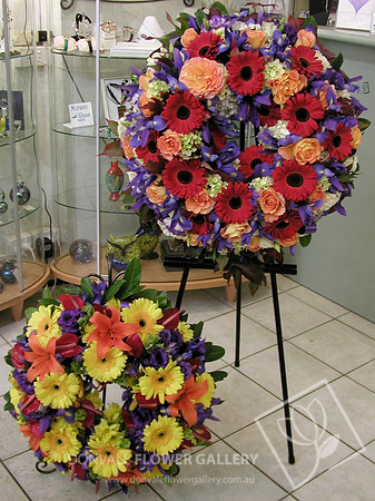 Funeral wreath flowers