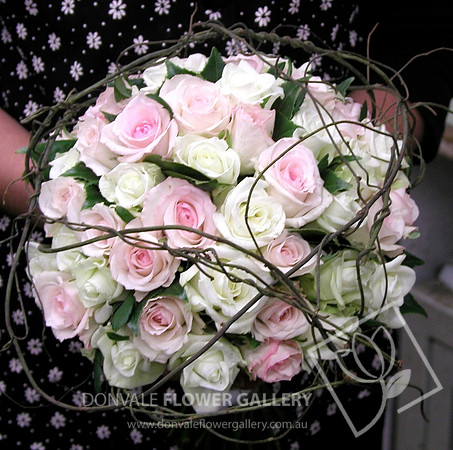 soft rose wedding bouquet