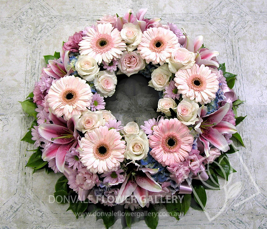 Funeral wreath flowers